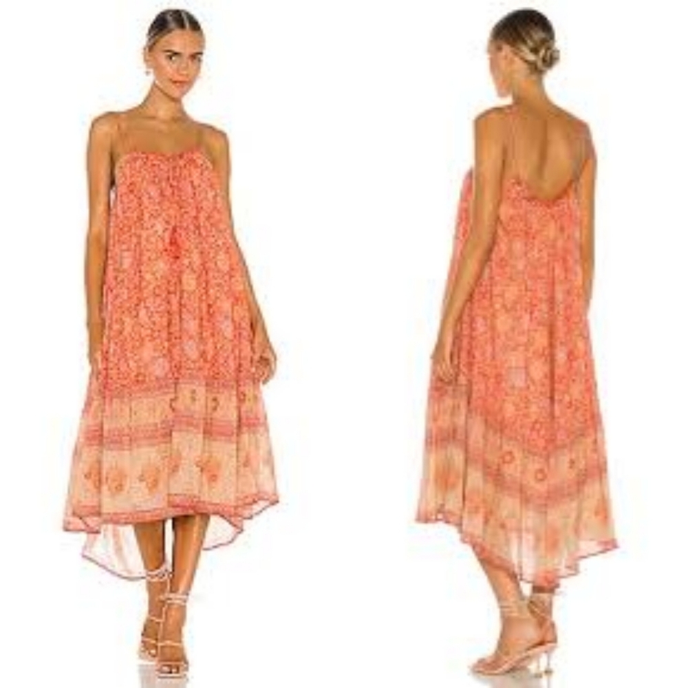 Strappy Midi Dress in Coral ~ Star Crossed Lovers Campaign